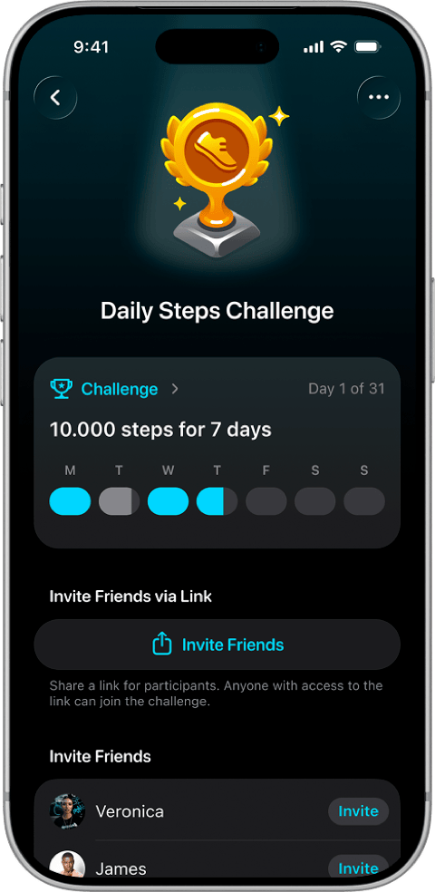 Personal challenge on StepsApp